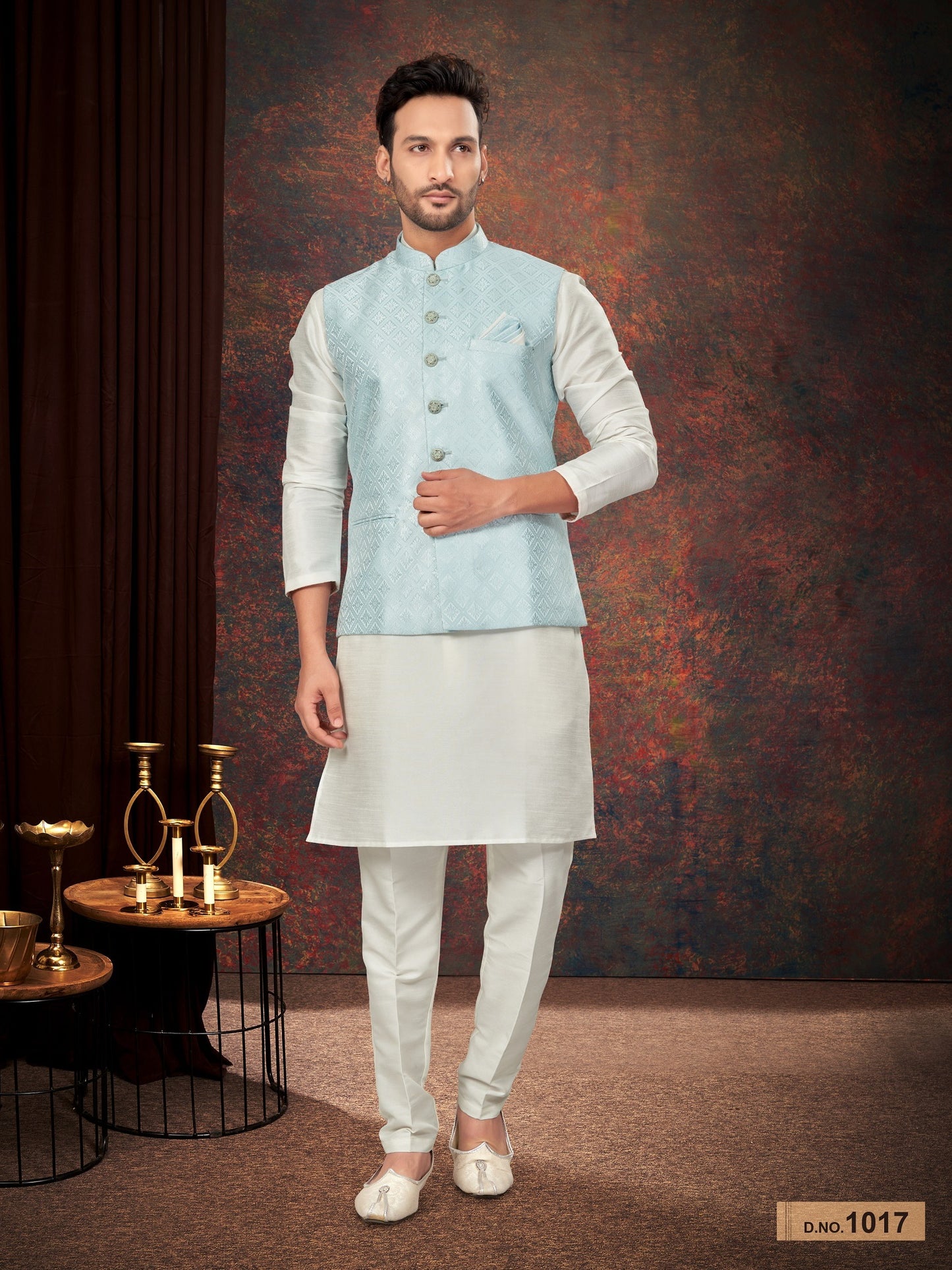 Traditional Kurta Pyjama With Jacket