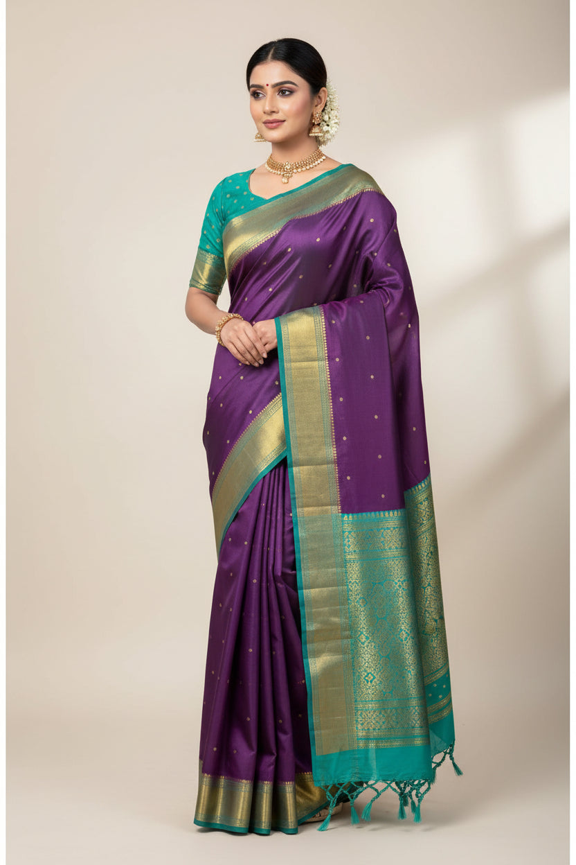 Pure Mysore Silk Saree.