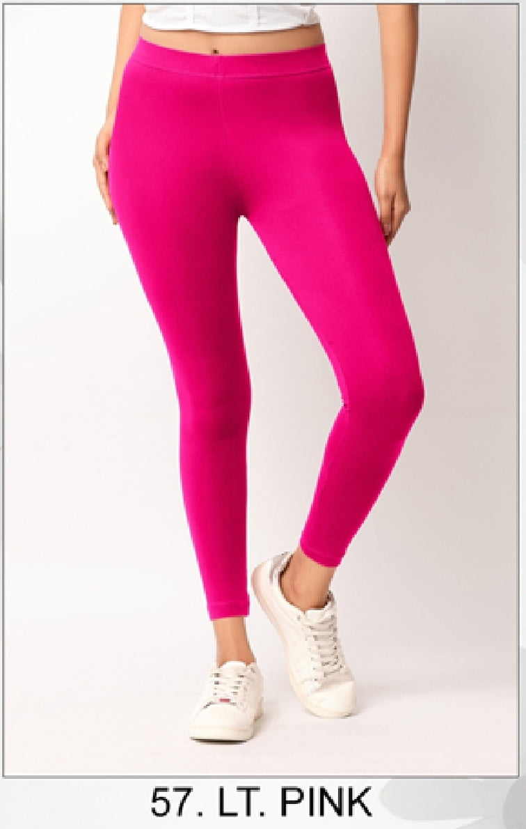 Ankle length Cotton+Lycra stretchable leggings.499/- For 3 Pieces