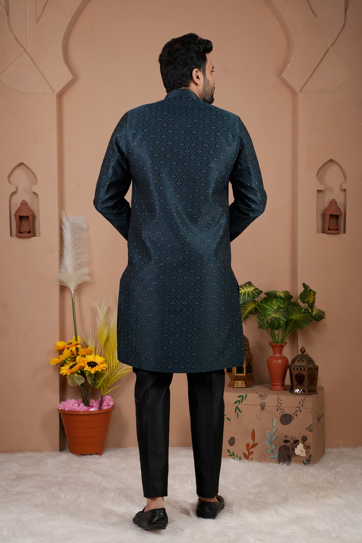 Traditional Indo Westren Kurta Set For Men