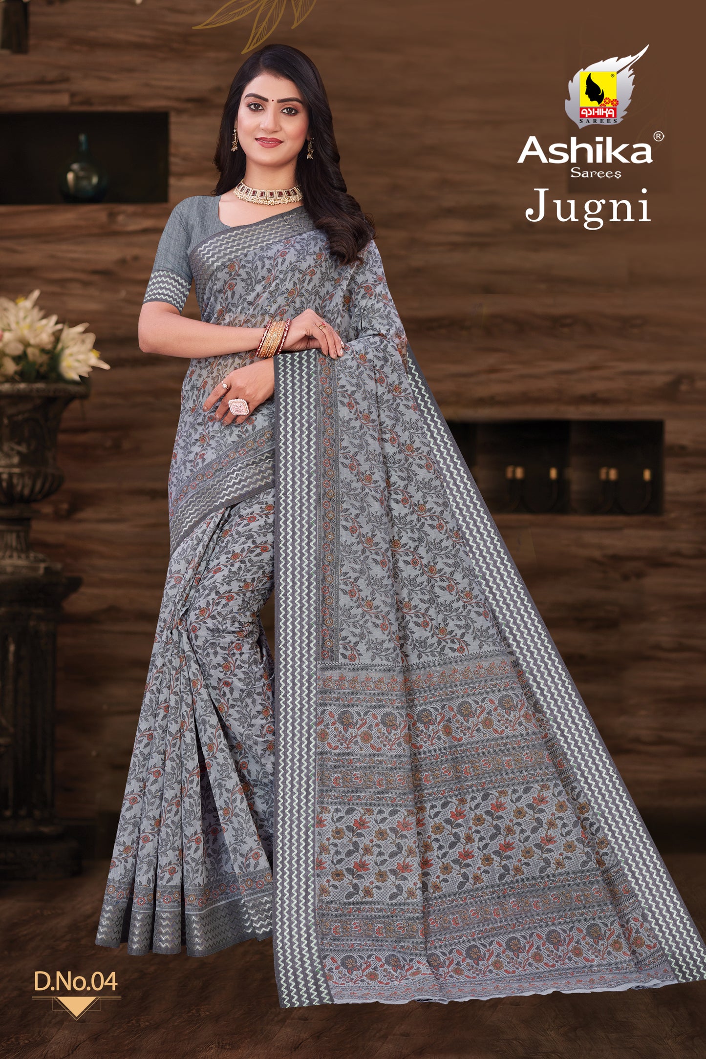 Gadwal Cotton Silk Saree with Digital Print