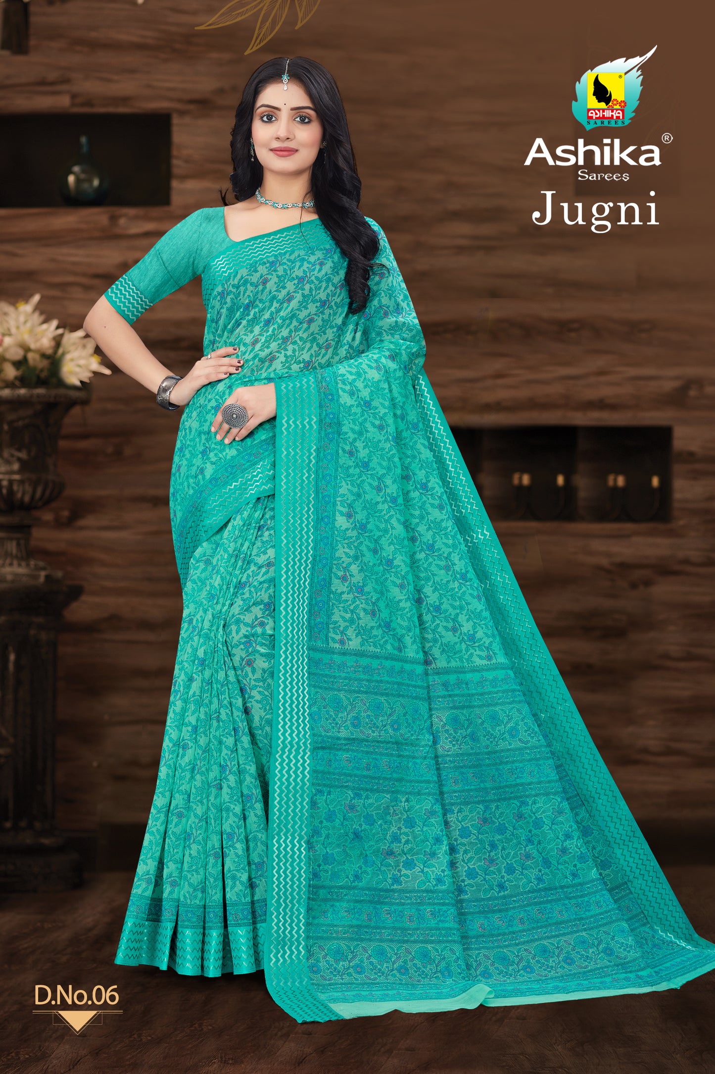 Gadwal Cotton Silk Saree with Digital Print