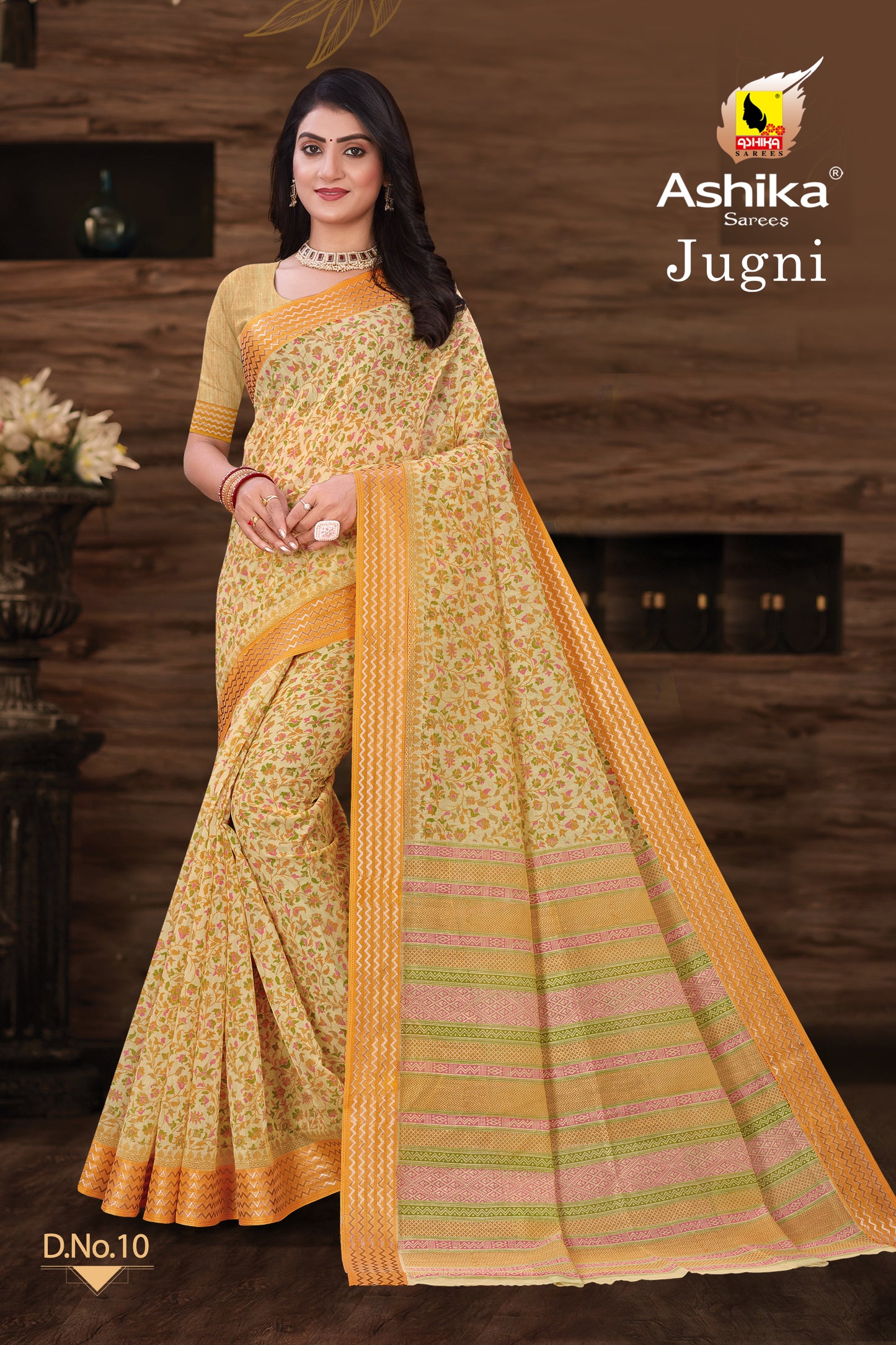 Gadwal Cotton Silk Saree with Digital Print