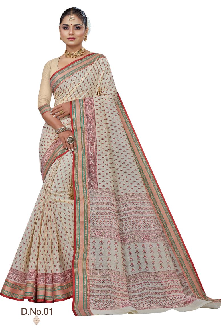 Pure Cotton Silk Saree