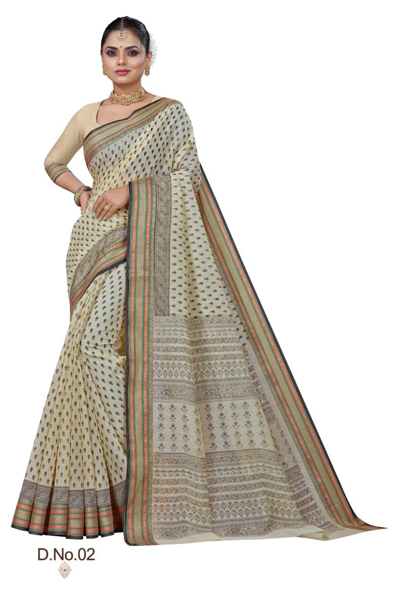 Pure Cotton Silk Saree