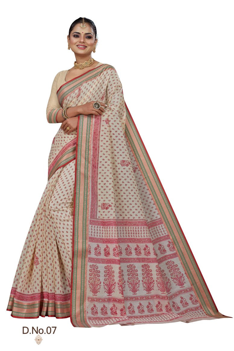 Pure Cotton Silk Saree