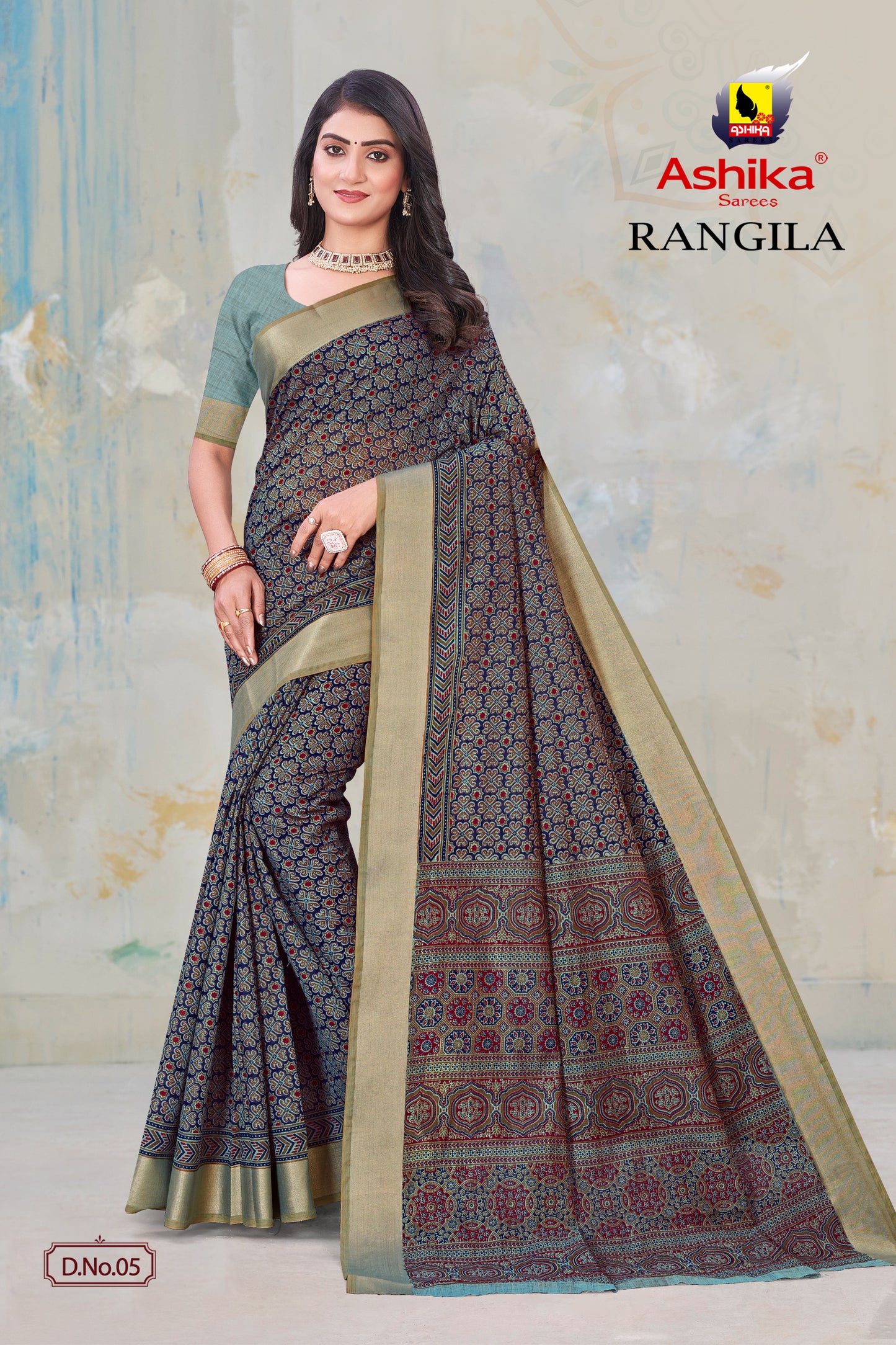 Gadwal Cotton Silk Saree with Digital Print