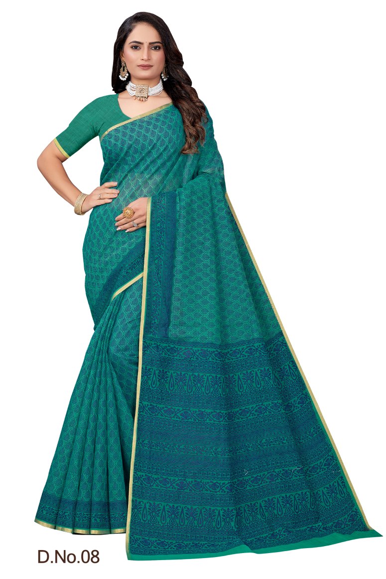 Pure Cotton Silk Saree.