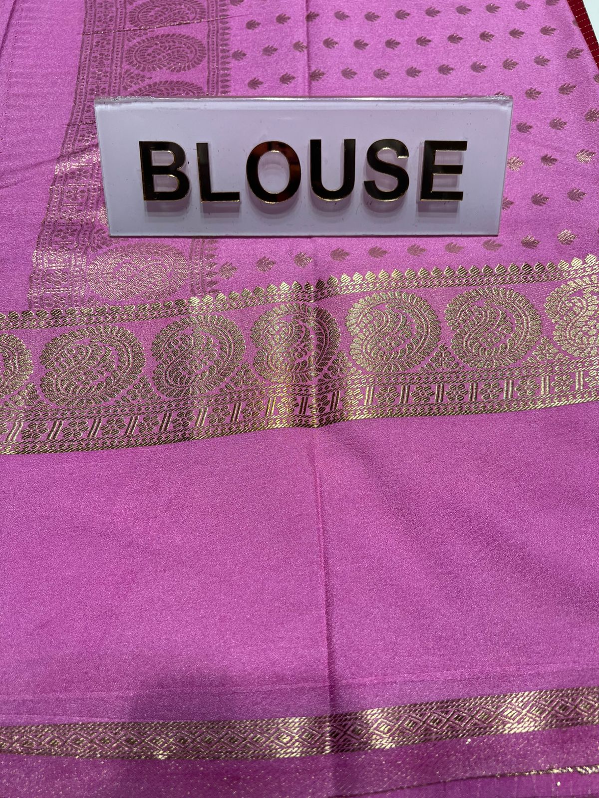 Artificial / Mix Crape Sarees