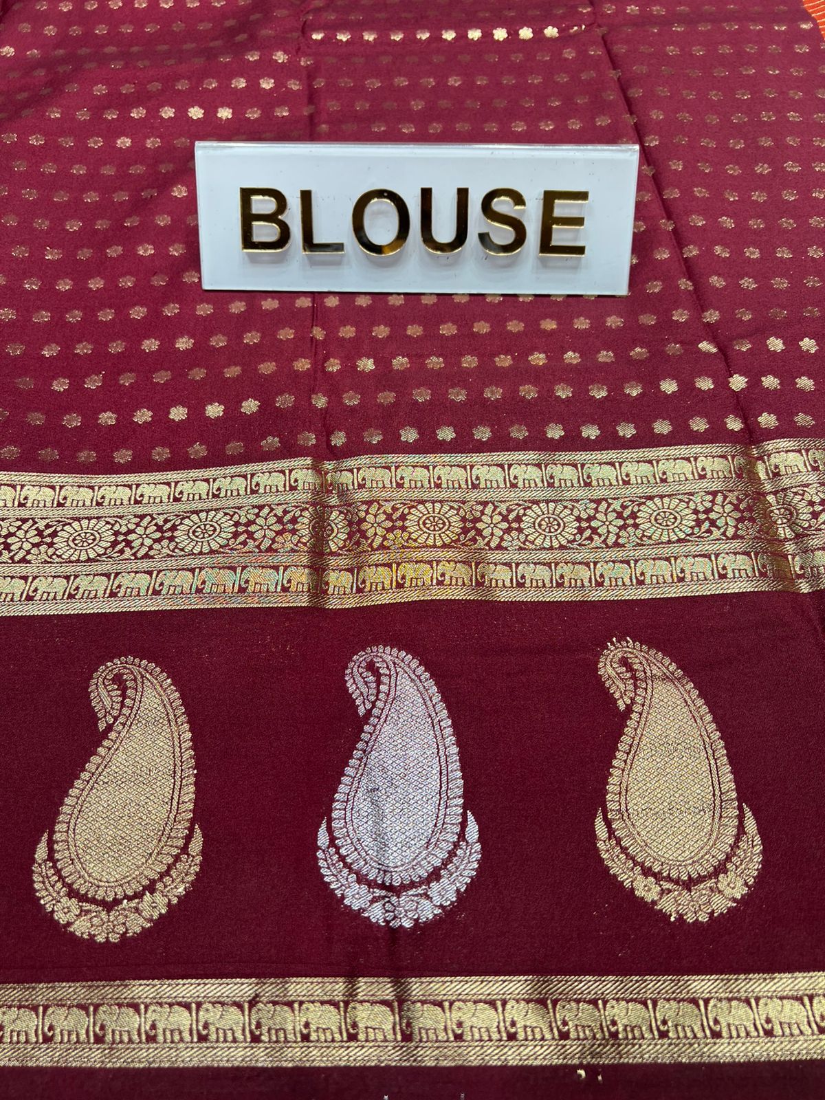 Artificial / Mix Crape Sarees