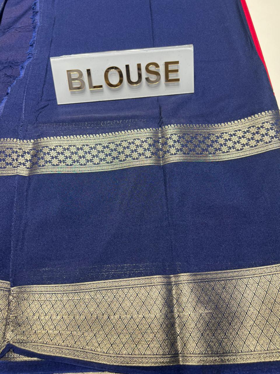 Artificial / Mix Crape Sarees