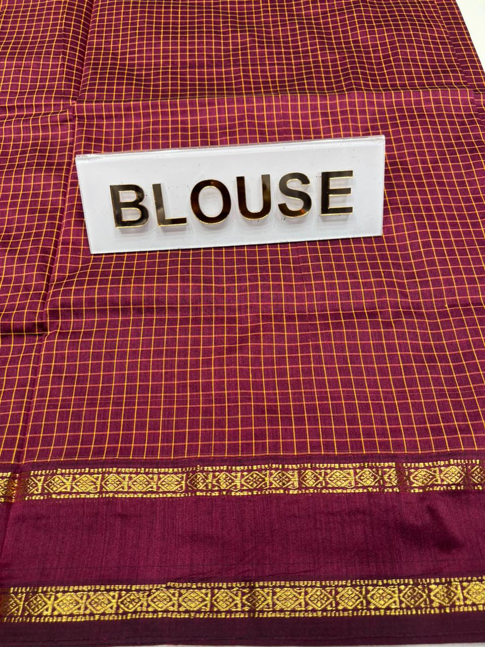 Pure Cotton Silk Saree.