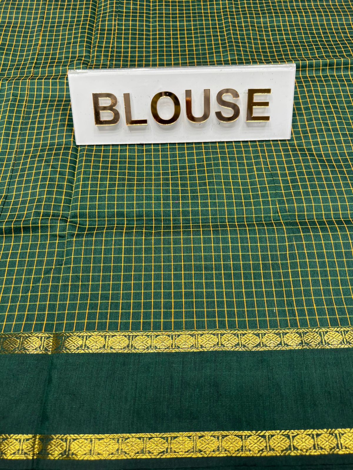 Pure Cotton Silk Saree.