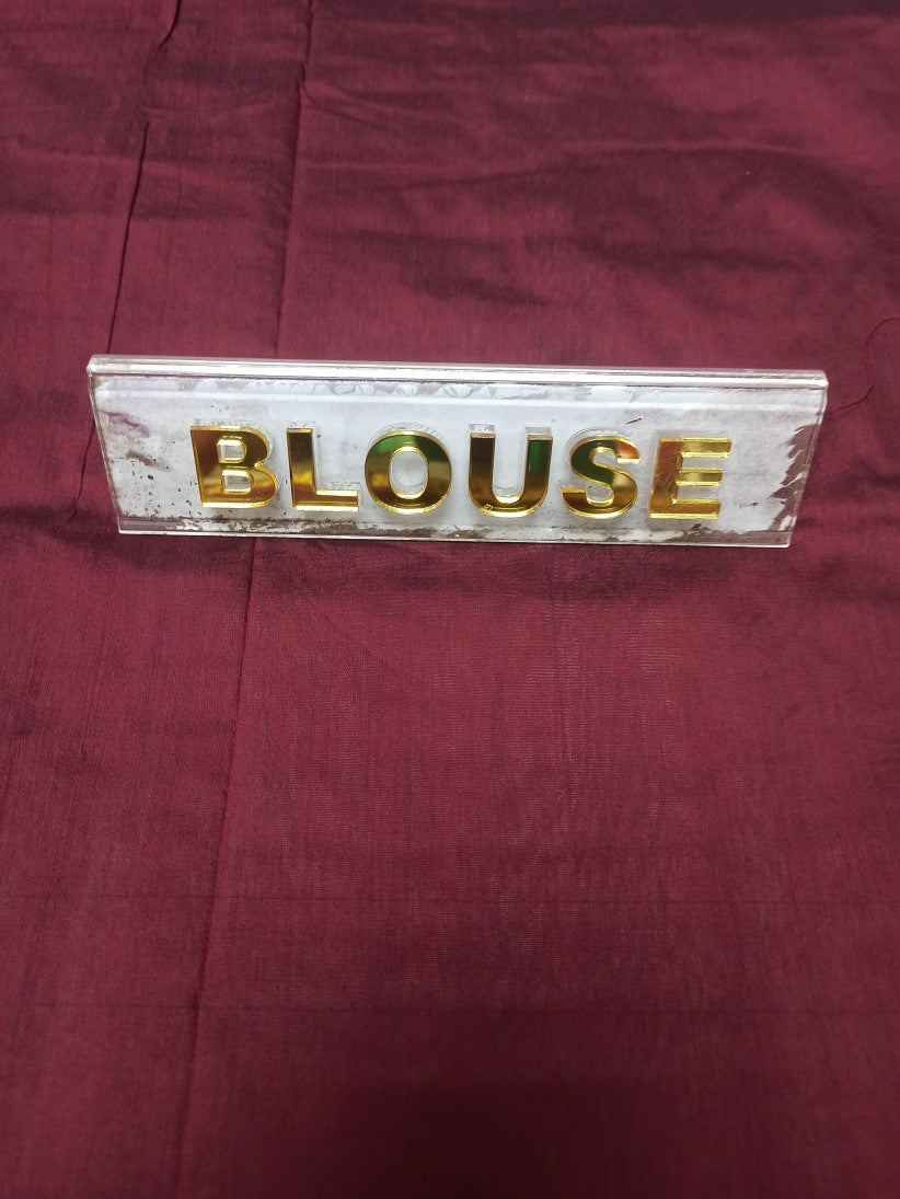 Pure Cotton Silk Saree.