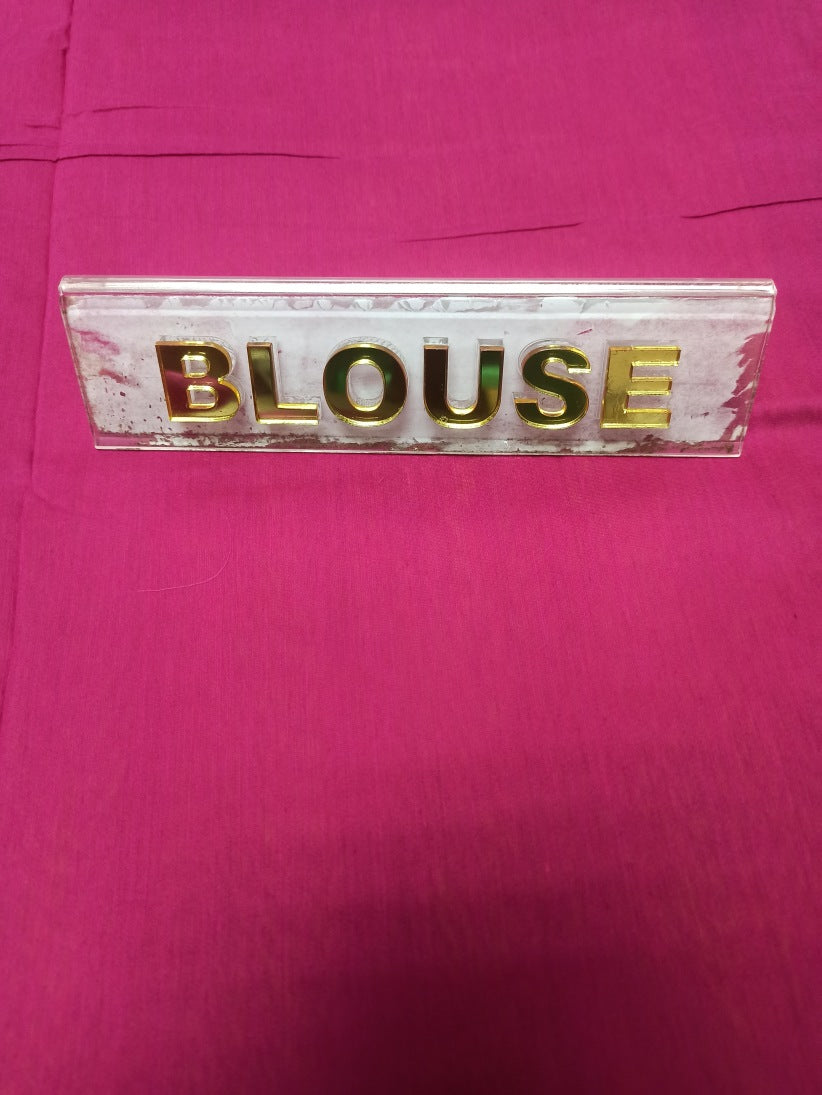 Pure Cotton Silk Saree.