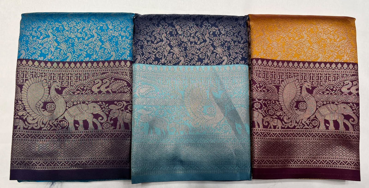 Combo Offer Get 3 Art Silk Saree's At 1499*3