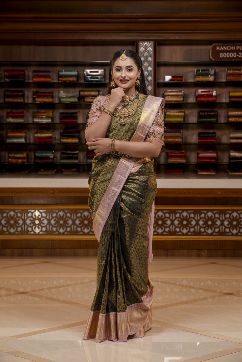 Pure Kanchipuram Silk Saree.