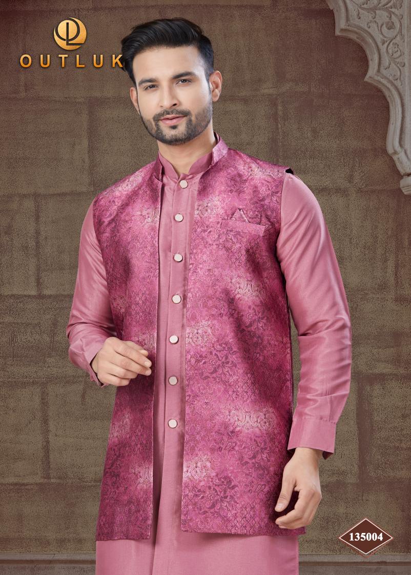 Traditional Kurta Pyjama With Jacket.