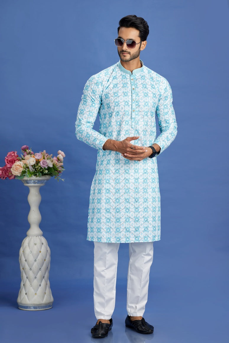 Pure Cotton Solid Kurta Pyjama Set