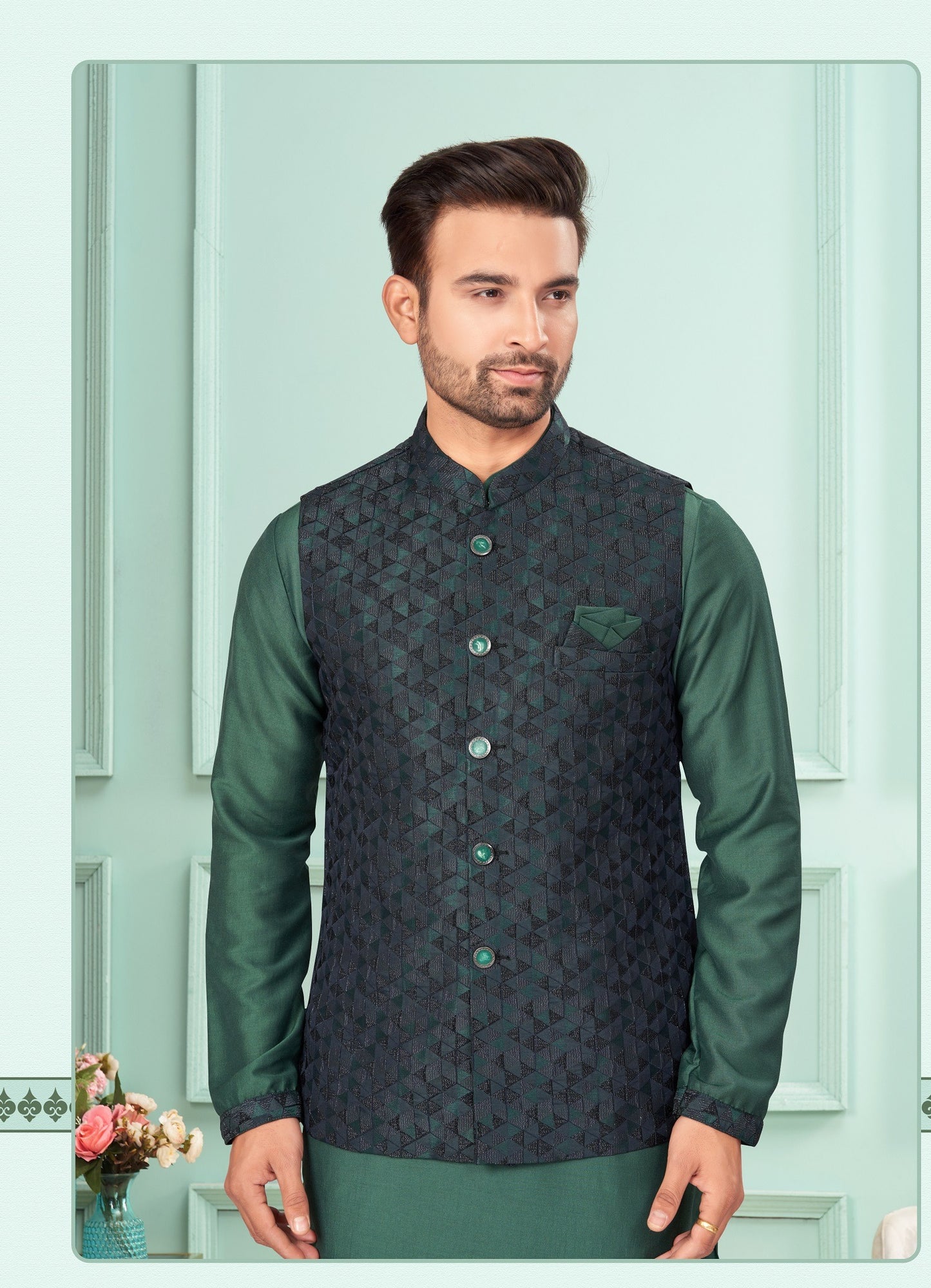 Kurta Pyjama With Jacket