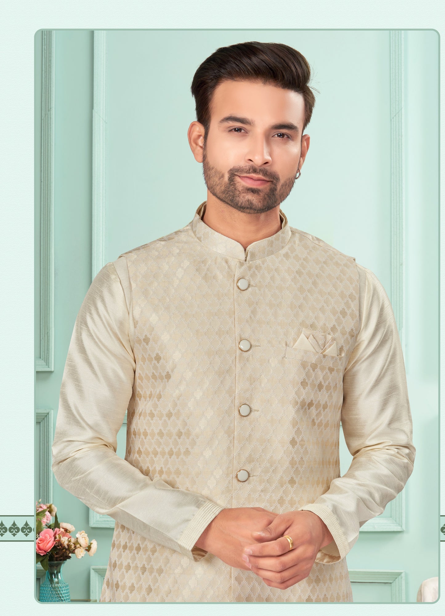 Kurta Pyjama With Jacket