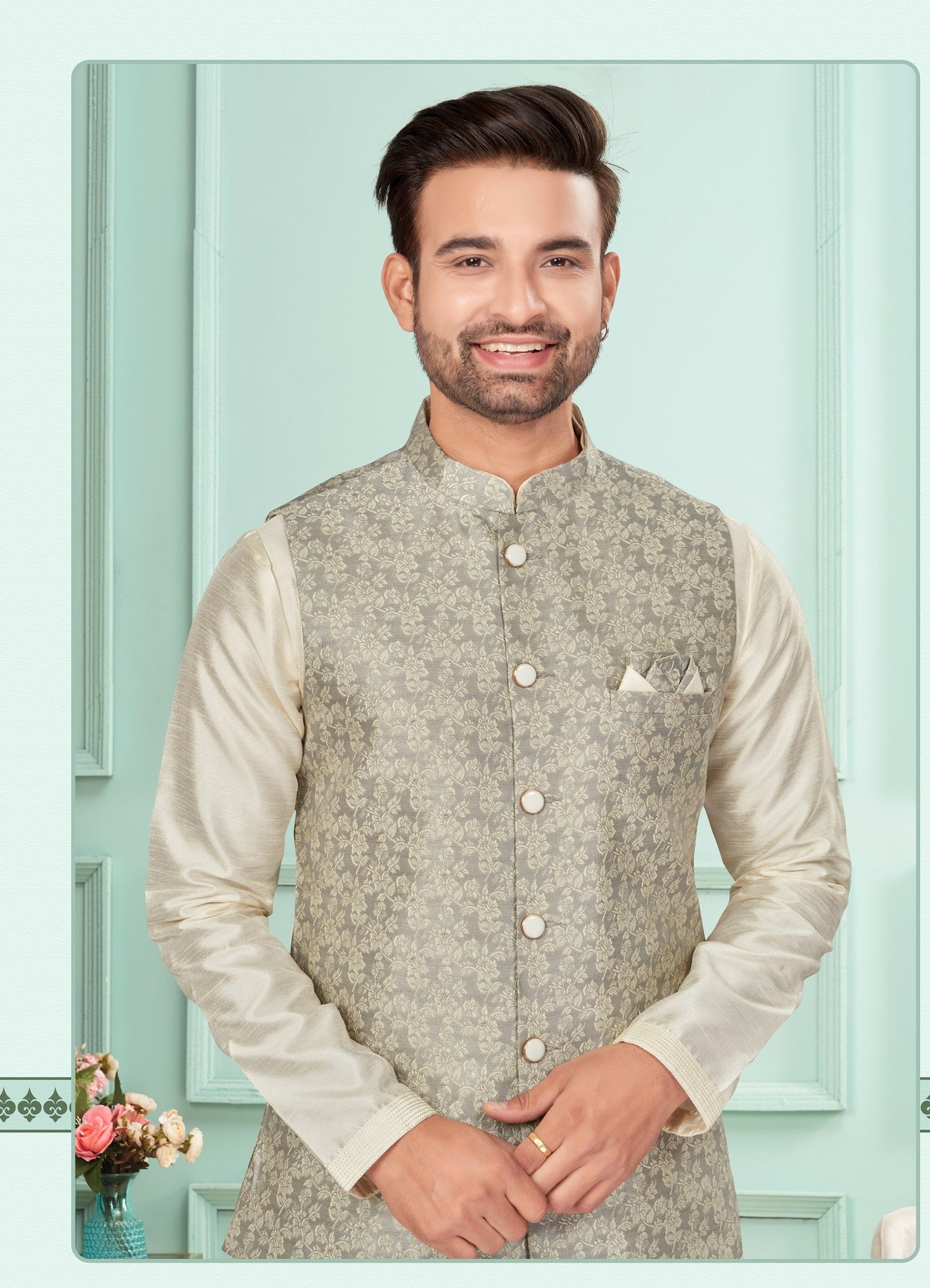 Kurta Pyjama With Jacket