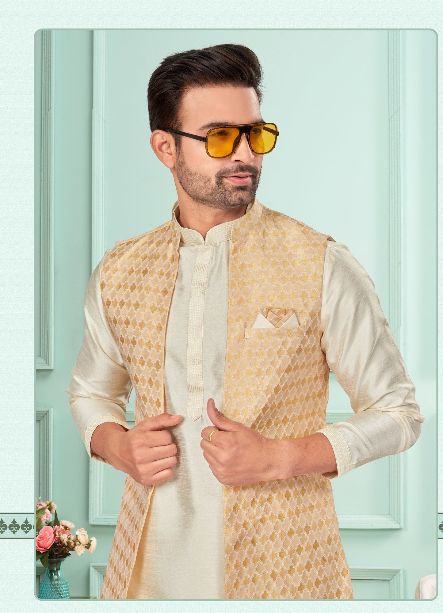 Kurta Pyjama With Jacket