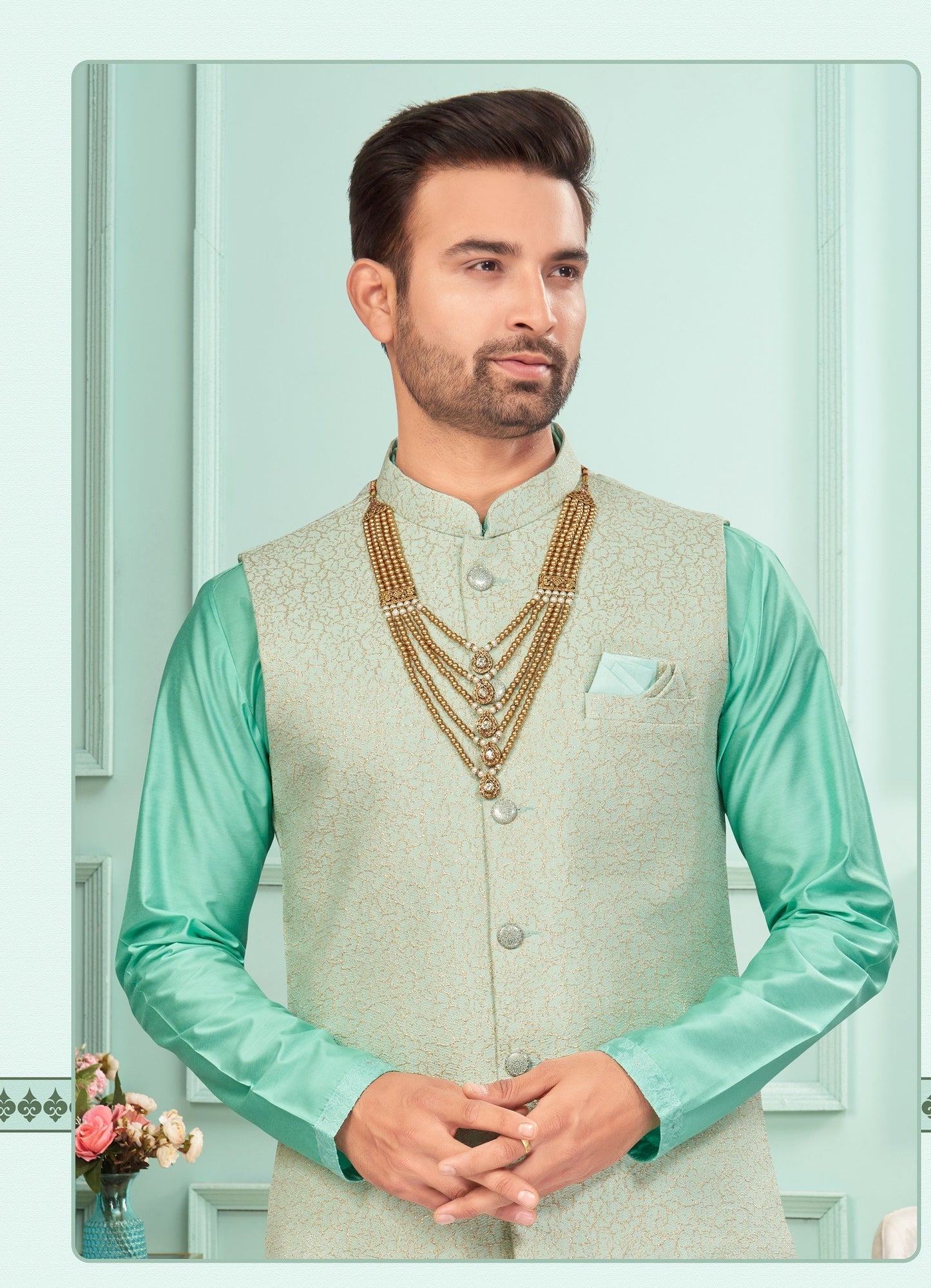 Kurta Pyjama With Jacket