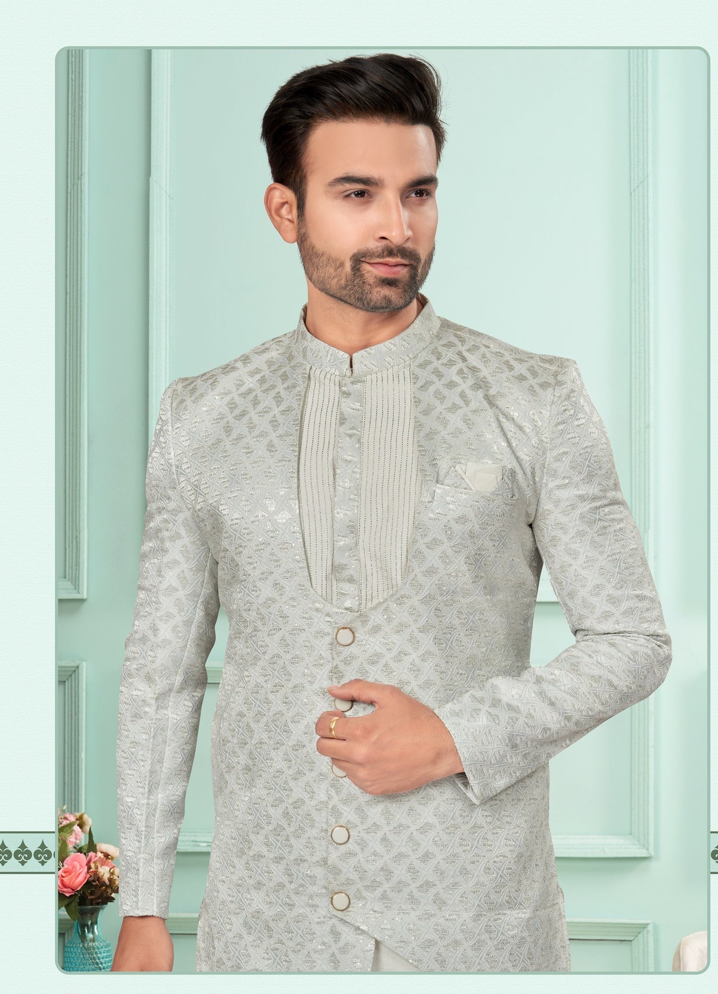 Kurta Pyjama With Jacket