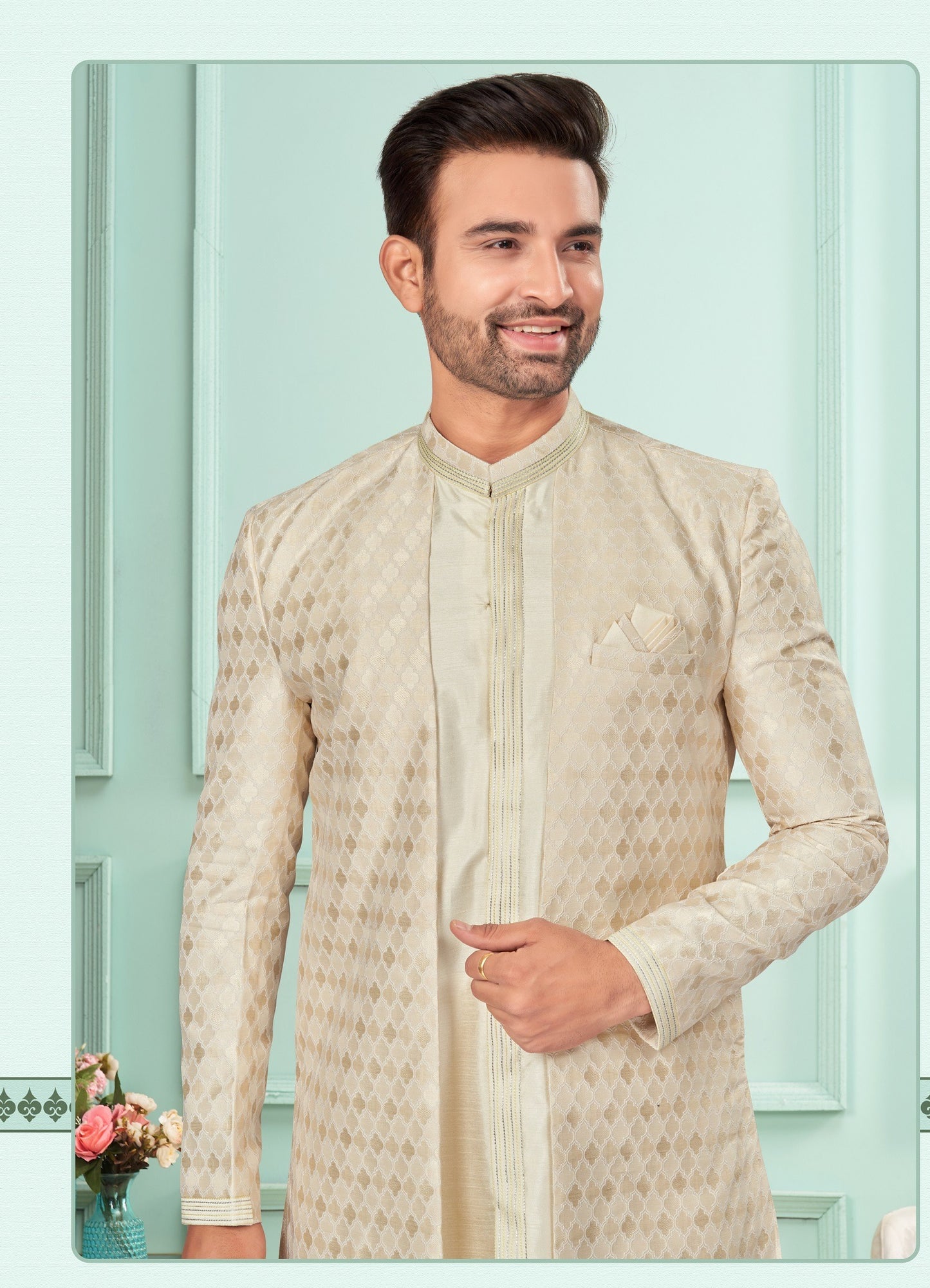 Kurta Pyjama With Jacket