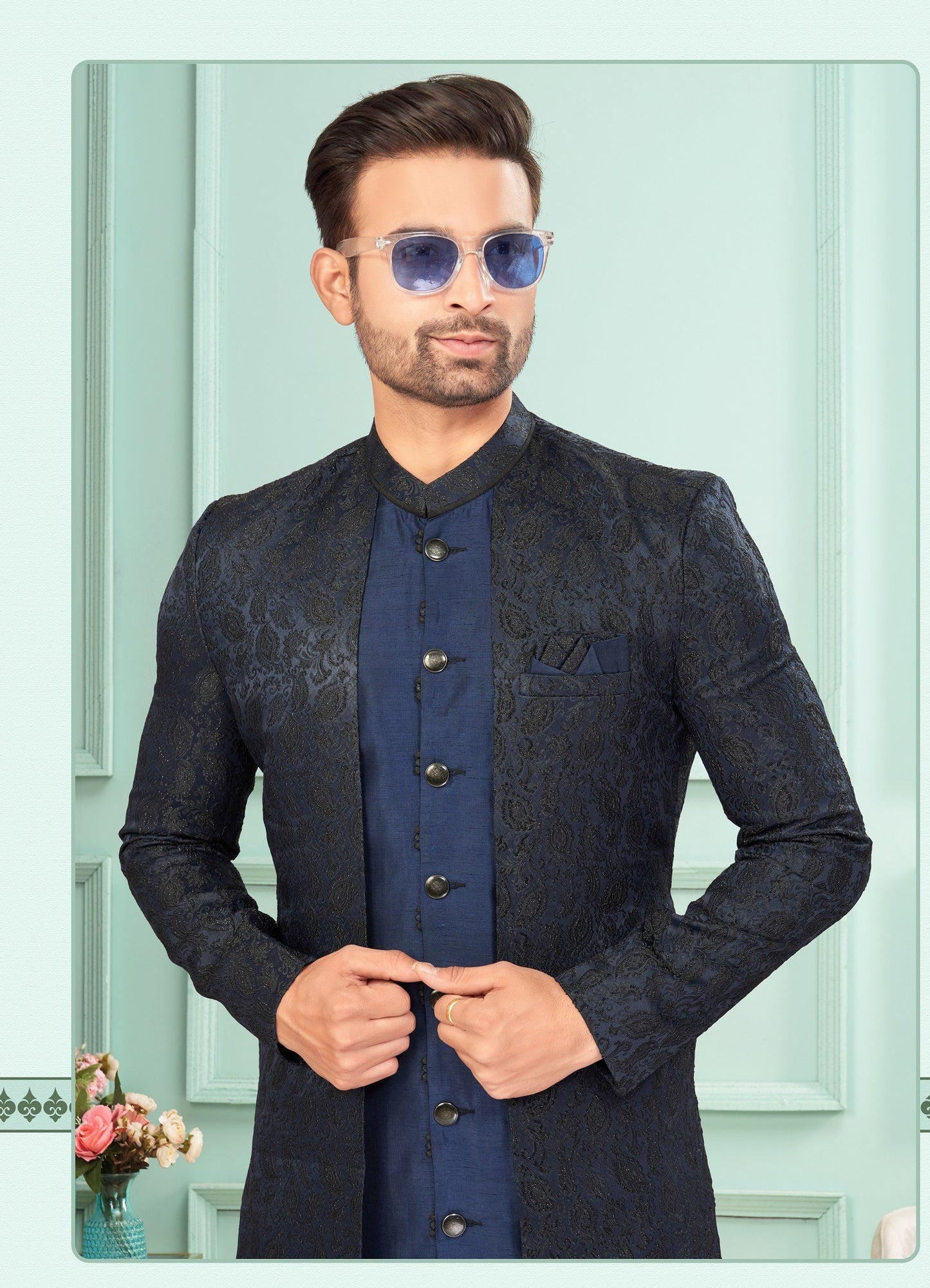 Kurta Pyjama With Jacket