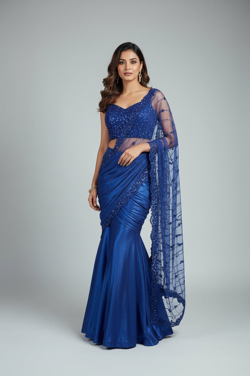 Party Wear Ready To Wear Fish Cut Lehenga