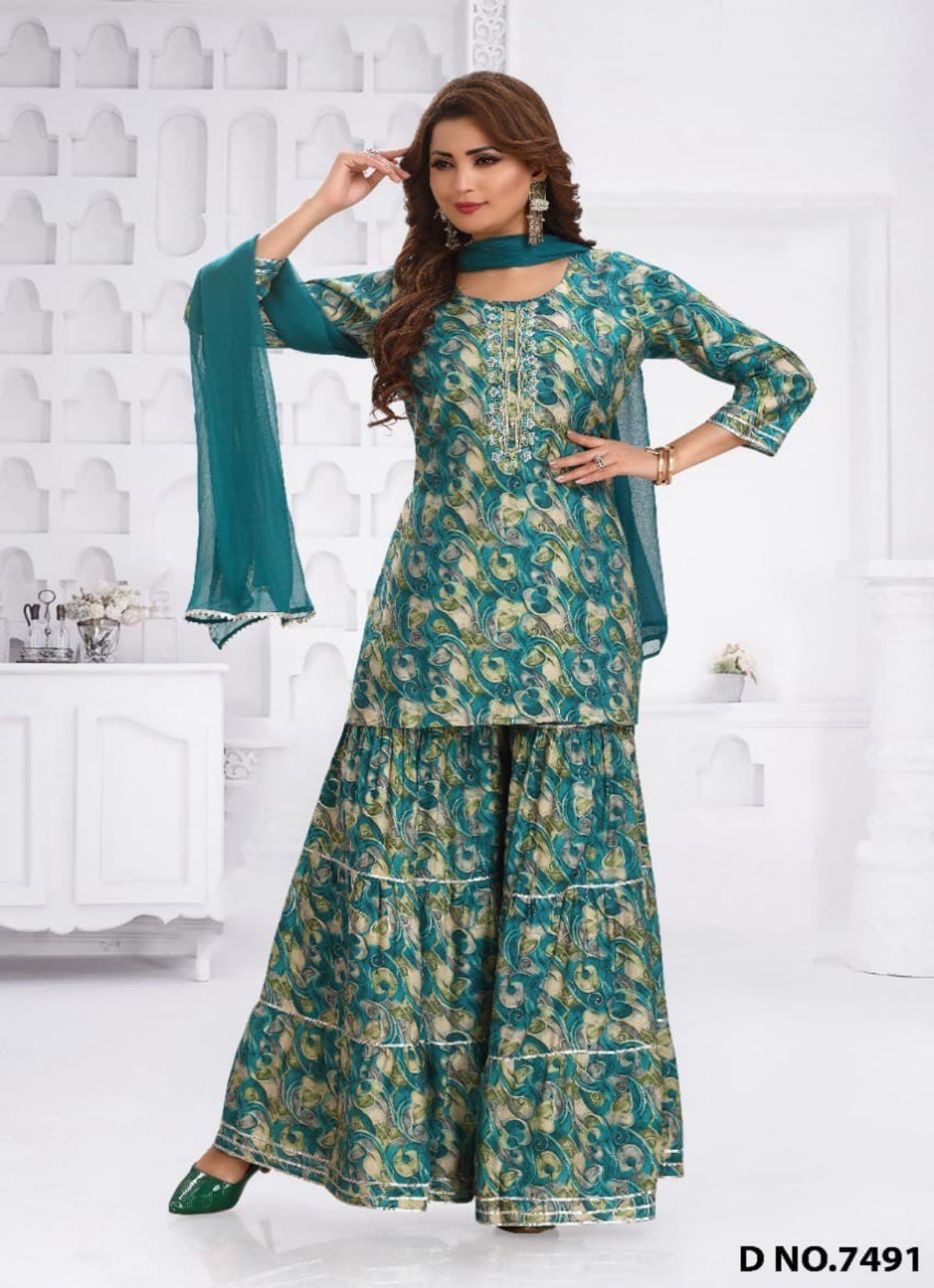 cotton gharara dress Cotton Sharara Designs Sharara Suit Dress Material Yellow Printed With Embroidered Pure Cotton Sharara Suit