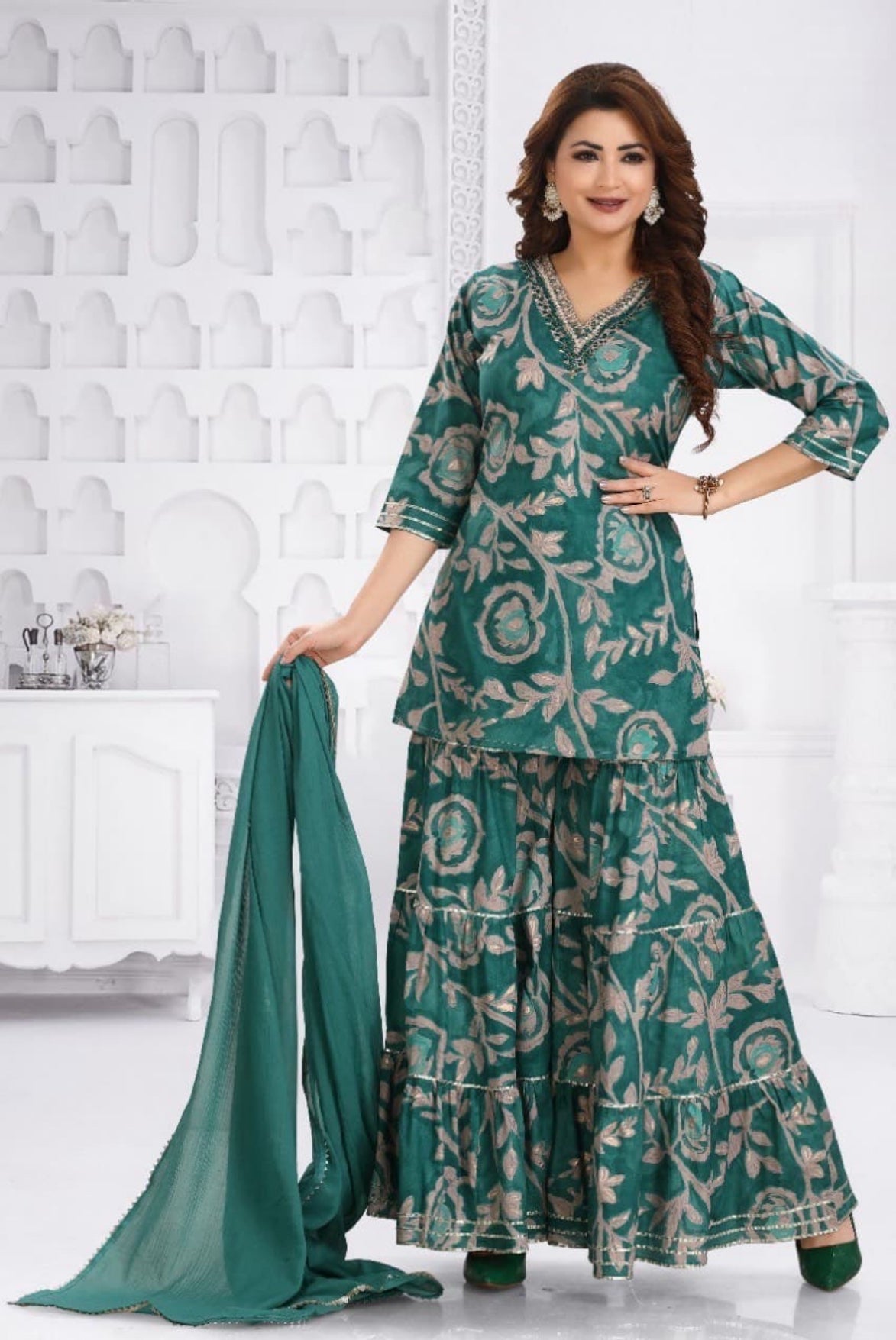 cotton gharara dress Cotton Gharara Suits – Sudarshansarees