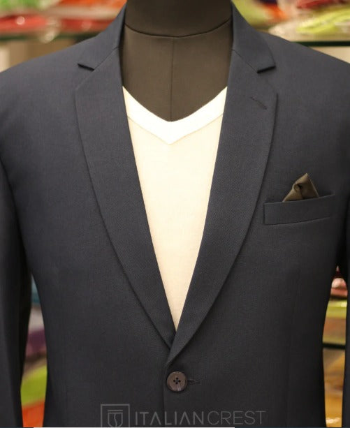 Stylish Black Advocate Blazer for Men Single Breasted Regular Fit.
