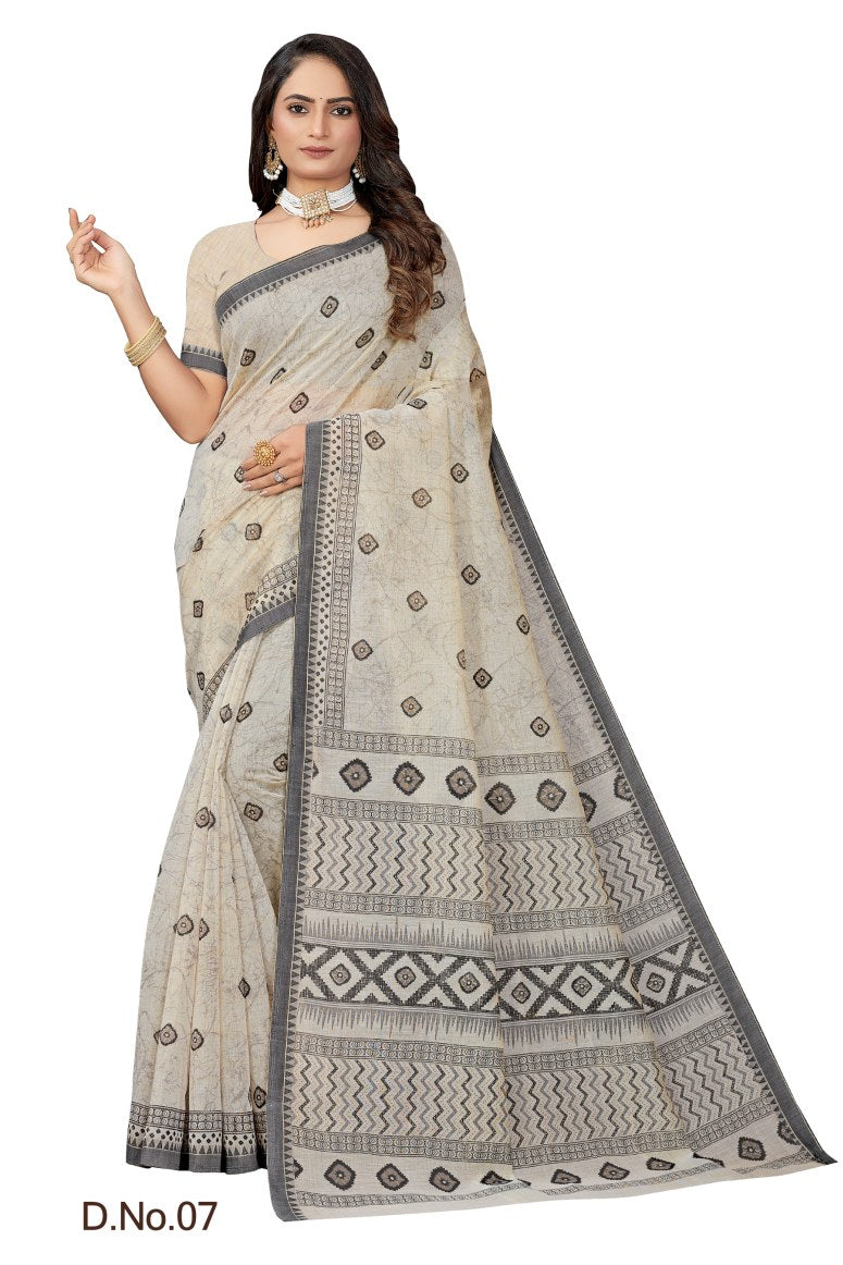 Pure Cotton Silk Saree.