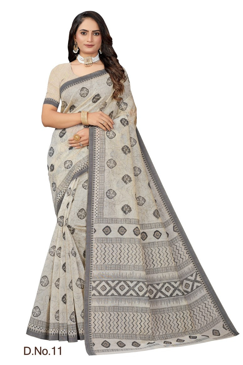 Pure Cotton Silk Saree.