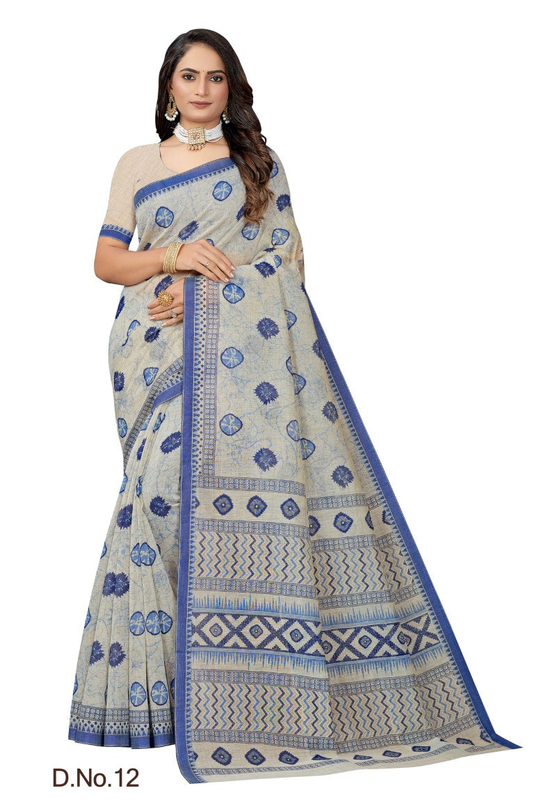 Pure Cotton Silk Saree.