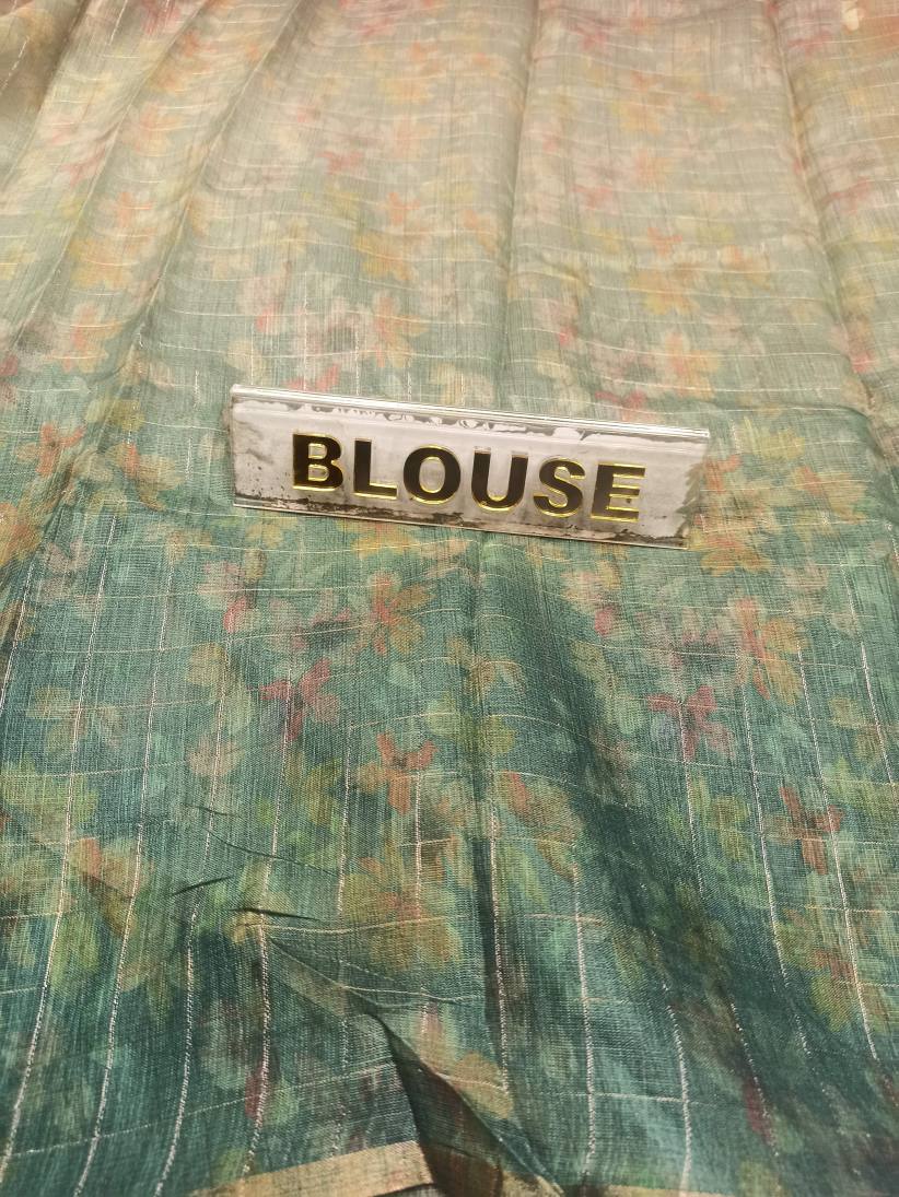 Pure Linen Silk Saree.