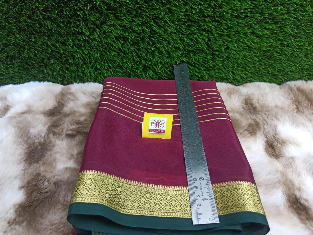 Pure Mysore Silk Saree ( 60 Grams )