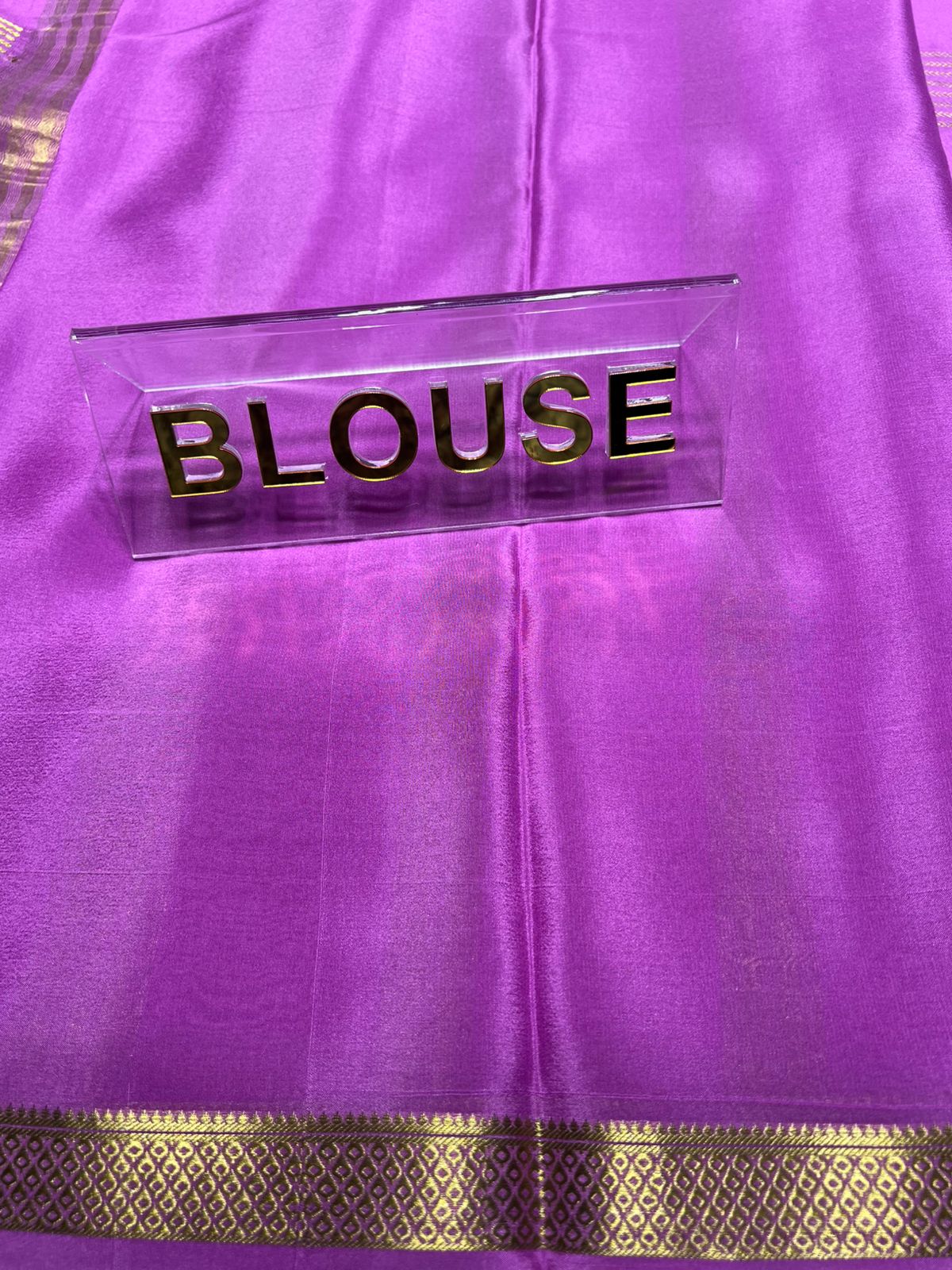 Pure Mysore Silk Saree.