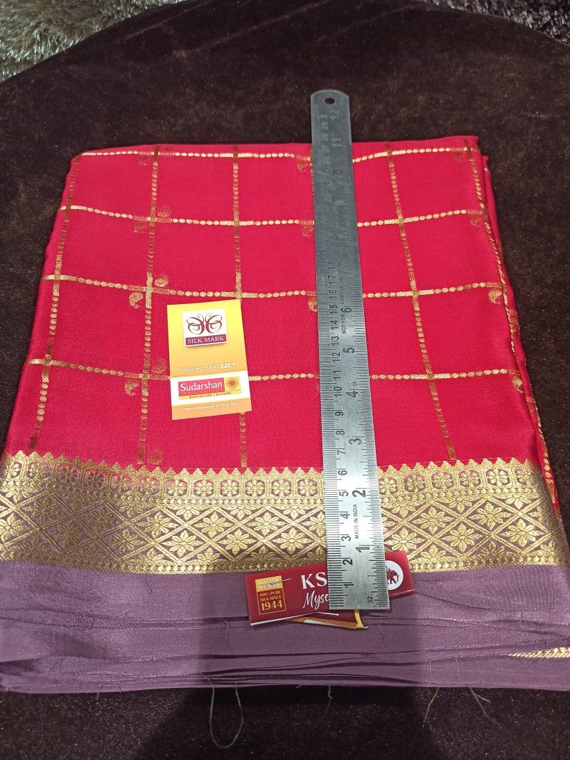Pure Mysore Silk Saree.