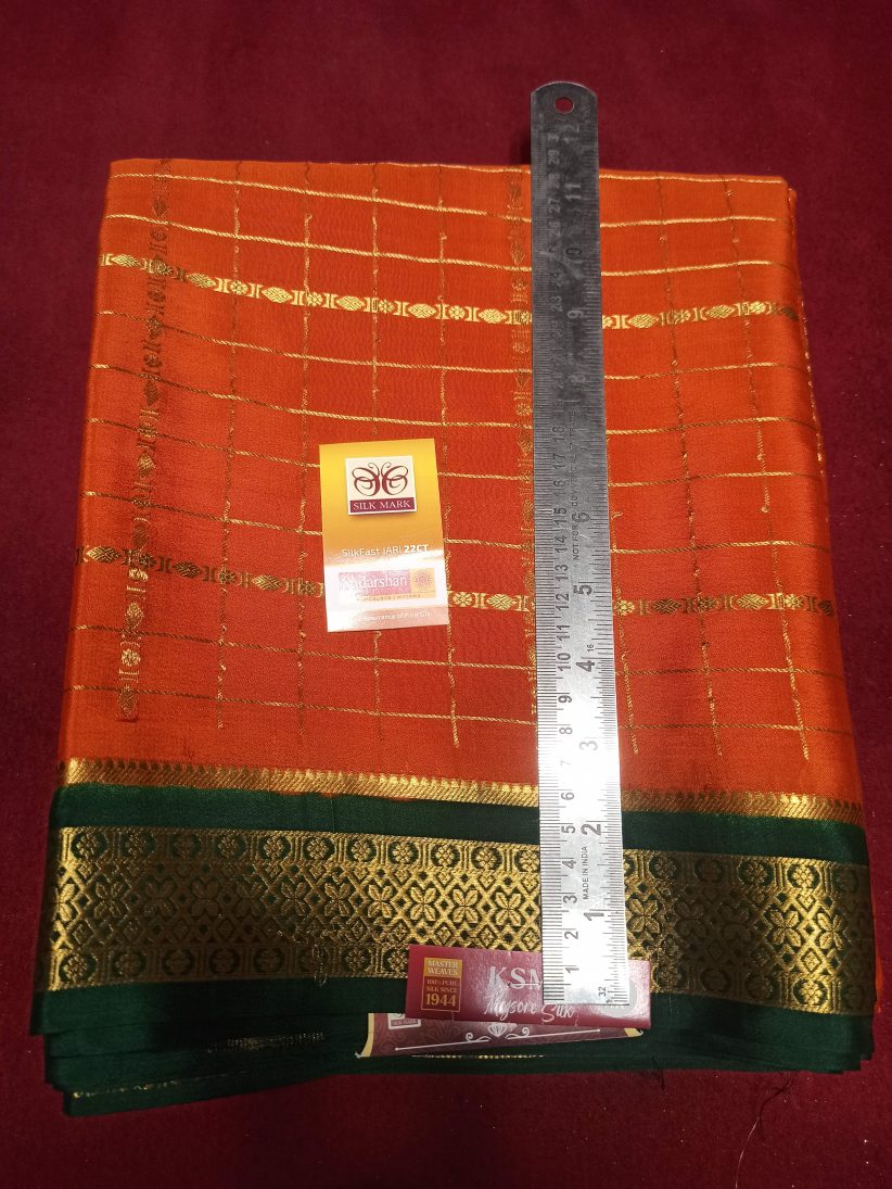 Pure Mysore Silk Saree.