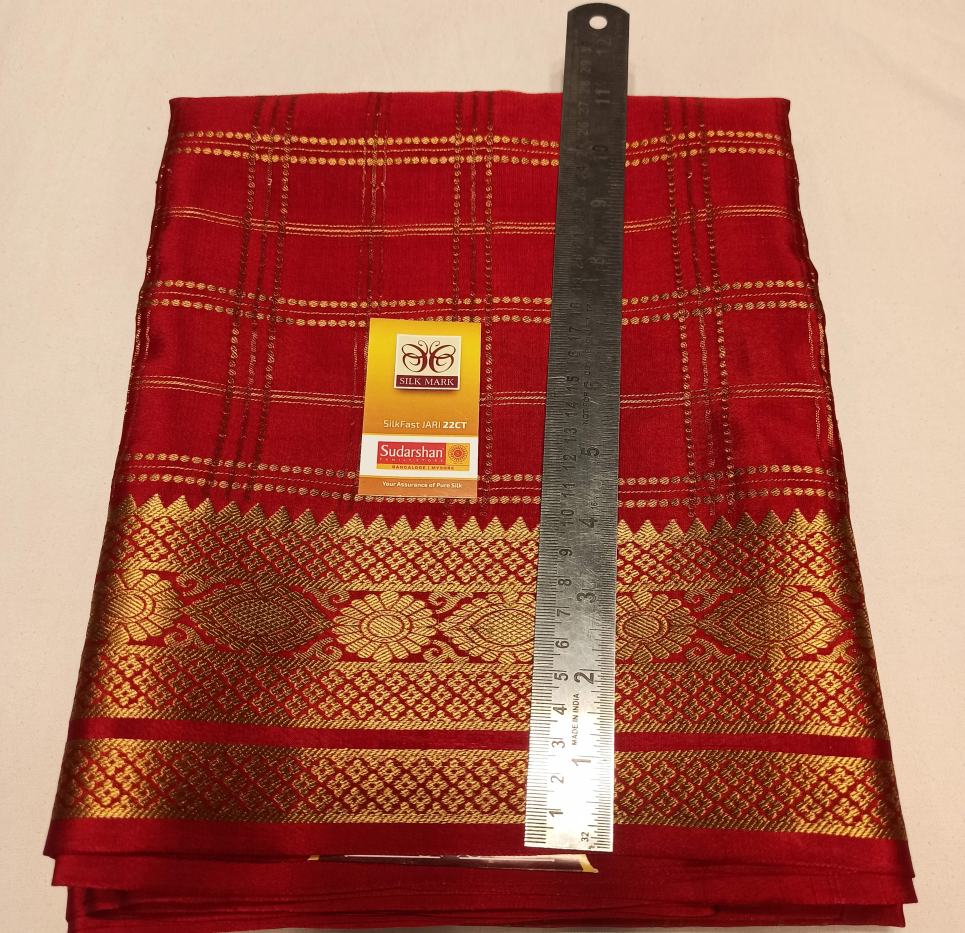 Pure Mysore Silk Saree.