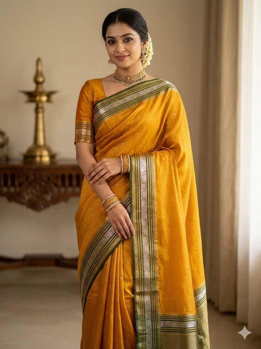 Pure Mysore Silk Saree.