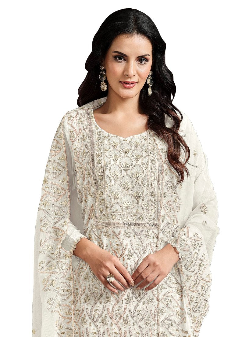 Semi Stitched Salwar Suit Material