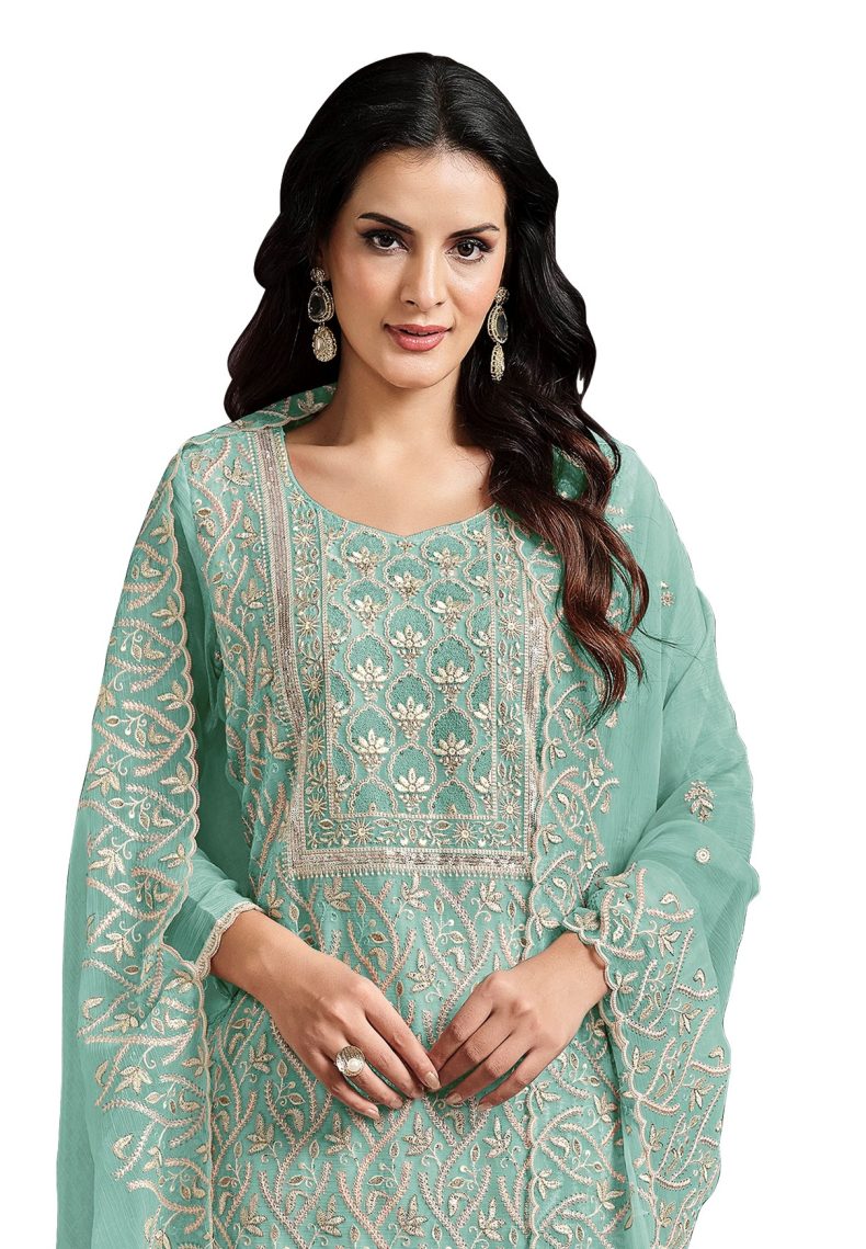 Semi Stitched Salwar Suit Material