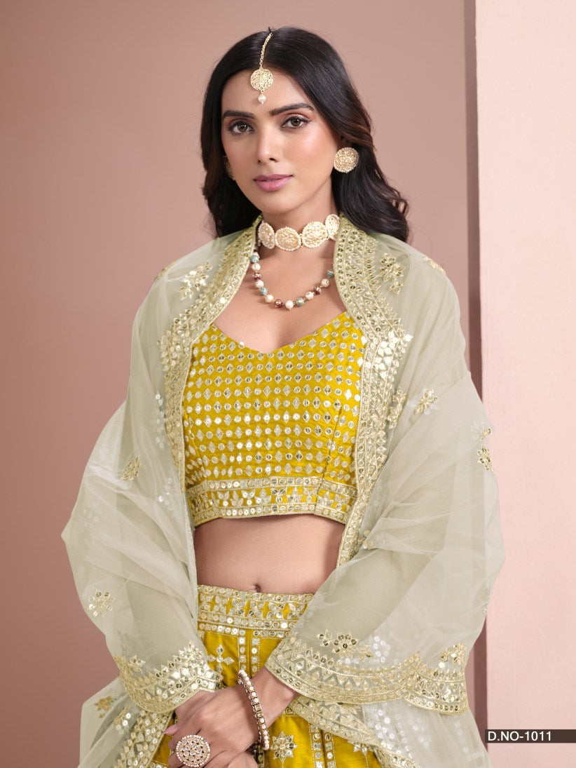 Latest Semi Stitched Lehenga Choli With Dupatta