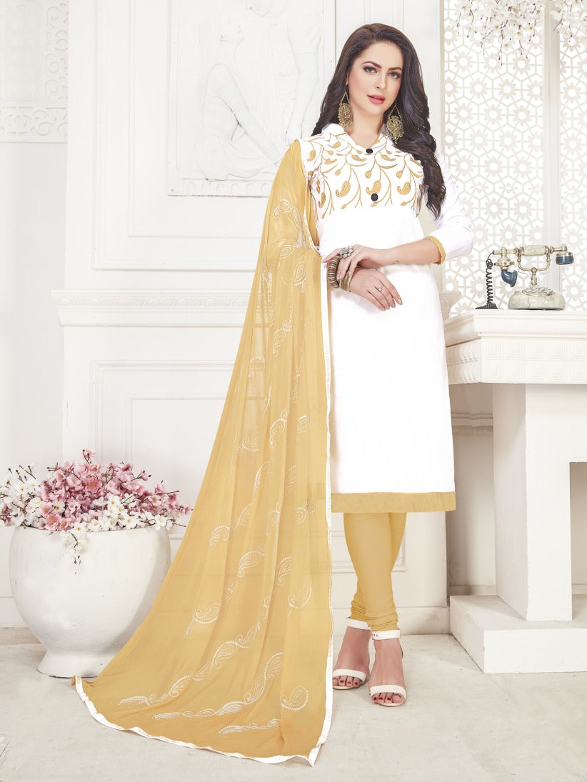 Semi Stitched Pure Cotton Salwar Suits.