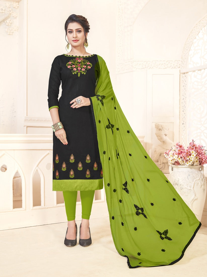 Semi Stitched Pure Cotton Salwar Suits
